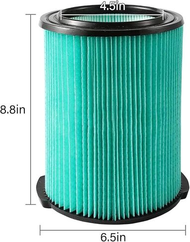 عبوتان من مرشح بديل VF6000 مكون من 5 طبقات للمكانس الكهربائية الرطبة والجافة Ridgid سعة 5-20 جالونًا، وعبوتان أكياس مكنسة كهربائية بديلة VF3502 متوافقة مع مكنسة ريدجيد الرطبة/الجافة سعة 12-16 جالونًا in Kuwait
