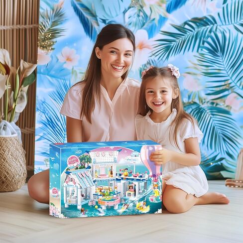 مجموعات بناء مستشفى Sluban Girls Friends ، PlaySet مع إدارات الإسعاف السحب 4 ، 7 أرقام صغيرة ، متوافقة مع أصدقاء Lego ، هدايا عيد الشكر عيد الميلاد للبنات 6+ 12+ in Kuwait