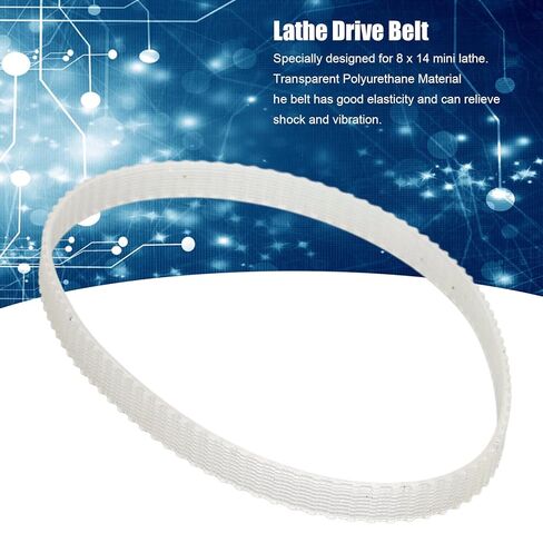 Lathe Drive Belt, 1.5m 94 Teeth Mini Lathe Belt, Transparent Timing Drive Belt, New Replacement Geared Belt for 8x14 Mini Lathes in Kuwait