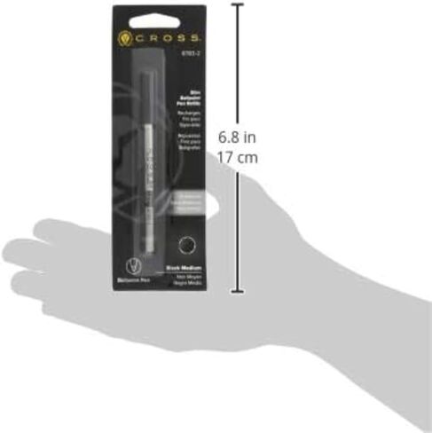 Cross Cross Slim Point Pen Swill ، Medium Point ، Black ، 1 pack (8783-2) in Saudi Arabia