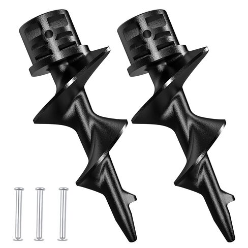 طقم مكون من 4 قطع من Dock Auger Kit، مثقبة رملية لقارب Sailpref مع مقبضين و2 مثاقب لقضيب الرمل لأنابيب PVC، يناسب جدول 1.5 بوصة 40 PVC (ID 1.57 بوصة)، تأمين القارب، منع الانجراف والكشط، أسود in Kuwait