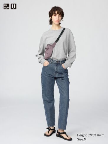 تي شيرت مخطط من القطن من Uniqlo AIRism in Kuwait
