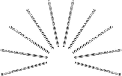 10PCS 1/8-Inch Drywall Guidepoint Cutting Bits For Cutting Drywall, High Speed Steel, Use with Spiral Saw(Only Router Bit) in Saudi Arabia