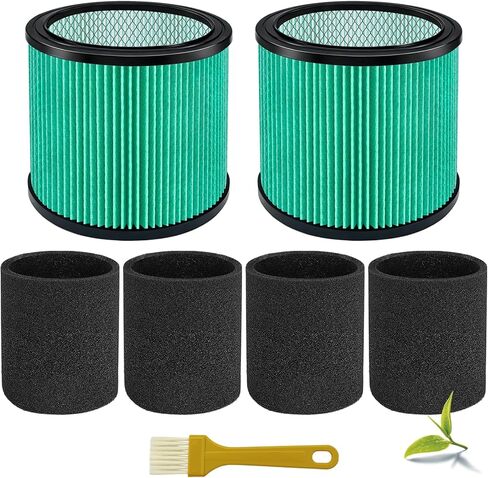 90340 Filters Compatible with Shop Vac 4-16 Gallon/Vacmaster 5-20 Gallon Wet Dry Vacuums, Replaces 90304, 90350, 90333, 9030400 with 4* Foam Sleeve-Hepa in Saudi Arabia
