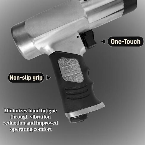 Air Hammer 2500 BPM, 13PCS Air Hammer Attachments Including Tapered Punch, Panel Cutter & Flat Chisel, Ideal for Automotive Repair, Metal Cutting & Demolition Work in Kuwait