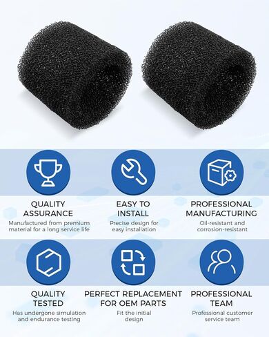 2-1/2 in CMXZVBE38660 Vacuum Muffler Foam Silencer Diffuser Fit for Craftsman for Ridgid Shop Wet Dry Vac Accessories, 6Pcs in Kuwait