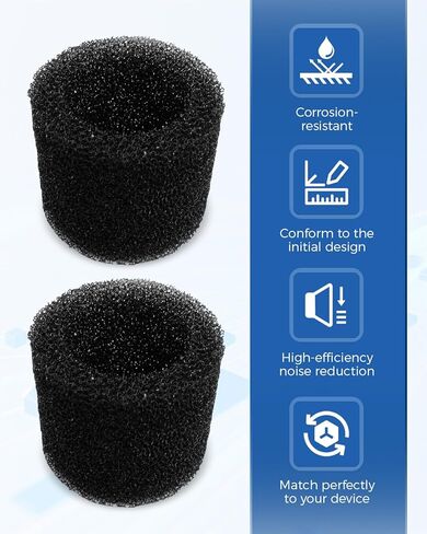 2-1/2 in CMXZVBE38660 Vacuum Muffler Foam Silencer Diffuser Fit for Craftsman for Ridgid Shop Wet Dry Vac Accessories, 6Pcs in Kuwait