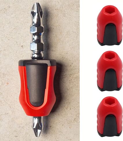 Red Black Screwdriver Magnetizer Ring Magnetic Bit Holder Woodworking Accessory Hand Tool Catch Fastener 28 Millimeters (Pack of 3) in Kuwait