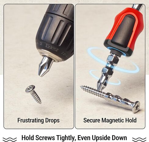 Red Black Screwdriver Magnetizer Ring Magnetic Bit Holder Woodworking Accessory Hand Tool Catch Fastener 28 Millimeters (Pack of 3) in Kuwait