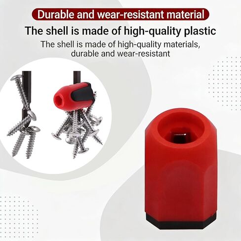 Red Black Screwdriver Magnetizer Ring Magnetic Bit Holder Woodworking Accessory Hand Tool Catch Fastener 28 Millimeters (Pack of 3) in Kuwait