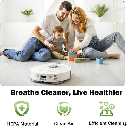 فلتر HEPA لـ Roborock QV 35A/QV 35S/Qrevo S/Qrevo Curv/Qrevo Pro/Qrevo Plus/Qrevo MaxV/Qrevo Curv S5X/ Qrevo Edge/Qrevo Edge S5A ملحقات فلتر بديلة للمكنسة الكهربائية الروبوتية، 4 عبوات in Kuwait