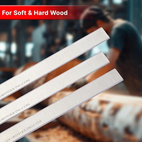 for Delta 37-205, 37-195 Jointer Knives Delta 37-190 37-658 37-275X, Ridgid JP06000 JP0610 JP06101, Freud C350, Jet JJ-6CS, Jet JJ-6, 70845K Set of 3 Made by Xcalibur Tooling in Kuwait