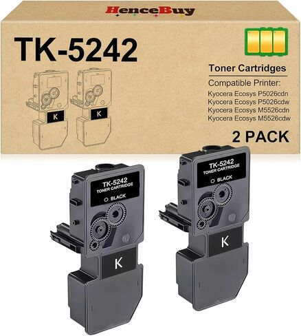 خرطوشة حبر متوافقة من وبالتالي شراء TK5242 TK-5242 لطابعات الليزر Kyocera ECOSYS P5026cdn P5026cdw M5526cdn M5526cdw (أسود سماوي أصفر أرجواني، 4 عبوات) in Kuwait