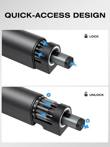 90-in-1 Mini Electric Screwdriver Set, Precision Cordless Power Screwdriver with 78 S2 Magnetic Bits, 3-Gear Torque (Up to 0.55N.m), 500mAh, LED Light, Repair Tool Kit for iPhone, Laptop in Kuwait