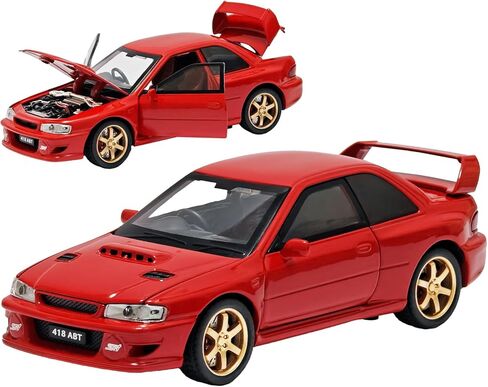 سيارات الألعاب المتوافقة مع Subaru 1998 Impreza 22b STI الإصدار 1/32 Metal Model Car Group Back Car مع طراز سيارات للسيارة الخفيفة والصوتية للأطفال الذين يبلغون من العمر 3 سنوات (أسود) (أسود) in Kuwait