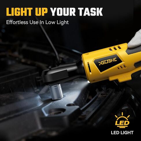مفتاح ربط سقاطة لاسلكي 3/8 بوصة لبطارية DeWalt 20V Max - مجموعة سقاطة كهربائية بمحرك بدون فرش 75 قدم رطل مع سرعة متغيرة 0-300 دورة في الدقيقة، 8 مقابس، محولات 3/8 بوصة و1/4 بوصة، شريط تمديد 3 بوصة (الأداة فقط) in Kuwait