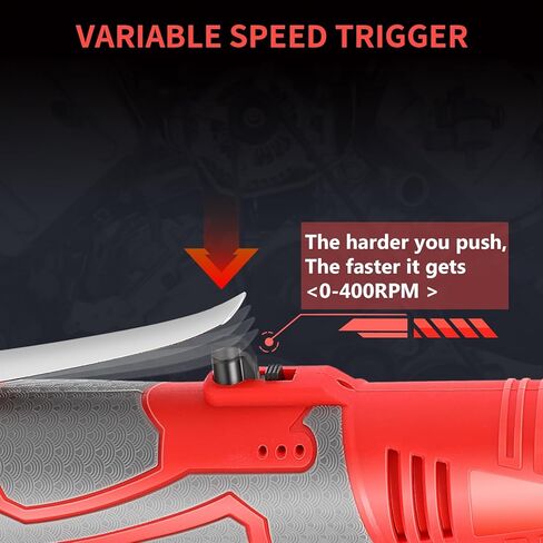 FAHKNS Cordless Ratchet Wrench, Electric Ratchet Wrench 45 ft-lbs 400RPM Power, 18V Power Ratchet Wrench Kit with 2 Battery 2.0Ah Lithium-Ion, 7 Sockets in Kuwait