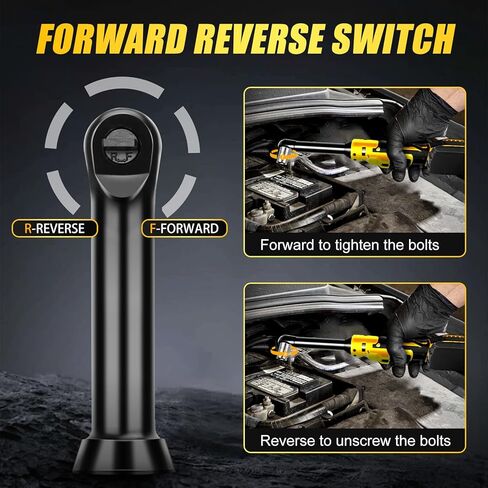 مفتاح ربط بسقاطة لاسلكي ممتد مقاس 3/8 بوصة متوافق مع بطارية Dewalt 20V - ضوء LED مدمج، رقبة طويلة 6 بوصة (الأداة فقط) in Kuwait