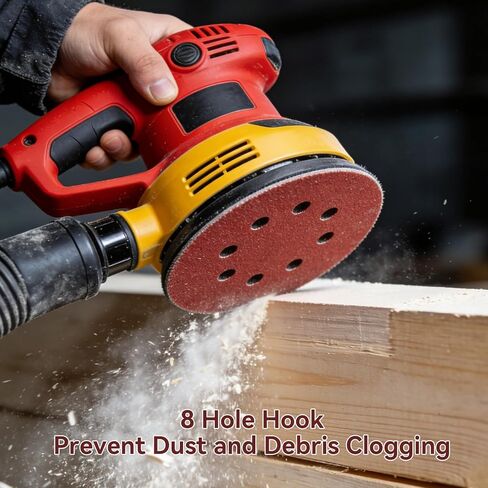 165 PCS 5 Inch Hook and Loop Sanding Discs with 8 Holes (Mix Grit-165pcs) in Saudi Arabia