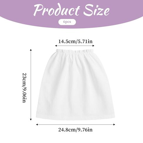 6Pcs White Non-Woven Nail Art Dust Suction Collector, Dust Collector Bags, Replacement Bag for Nail Art Equipment Nails Salon in Kuwait