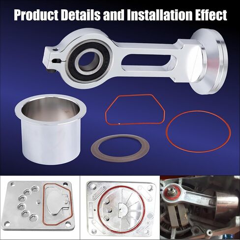 طقم مكبس ضاغط KK-4835 مع قضيب توصيل، ومحمل مكبس، بديل لكابل Sears Craftsman Porter، مضخة ضاغط هواء خالية من الزيت من Dewalt Devildis KK-4835 KK-5081 A02743 in Kuwait