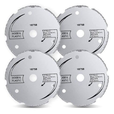 4-Pack 3-inch Bore Carbide Circular Saws Compatible with Dremel SM500 Saw Max, Compatible with Rotozip Zipsaw RFS1000, Compatible with Saw Max US40 Circular Saws - Suitable for Cutting Wood/Plastic in Saudi Arabia