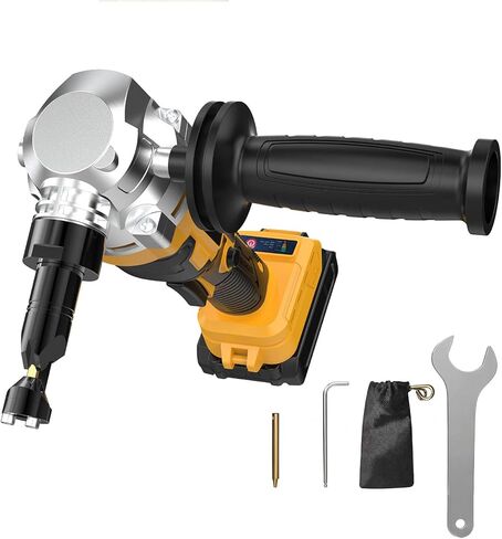 Cordless Metal Nibbler Compatible with DeWalt 20V Battery(No Battery) Brushless Metal Cutter 3-Speed with Assist Handle & 2 Blades for Stainless Steel Aluminum in Kuwait