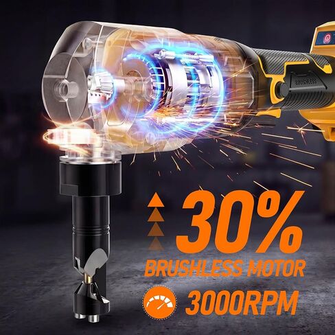 Cordless Metal Nibbler Compatible with DeWalt 20V Battery(No Battery) Brushless Metal Cutter 3-Speed with Assist Handle & 2 Blades for Stainless Steel Aluminum in Kuwait