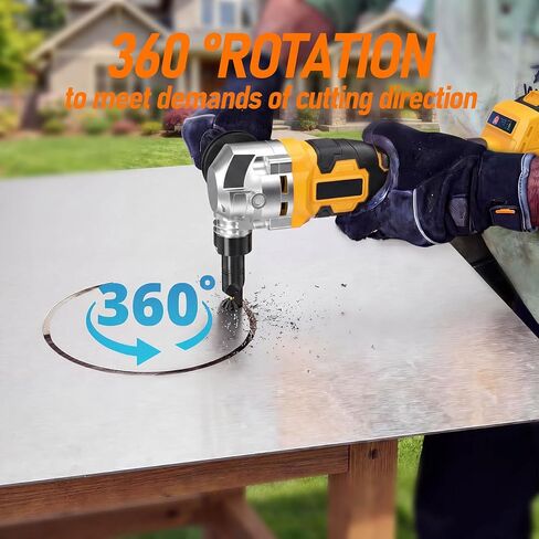 Cordless Metal Nibbler Compatible with DeWalt 20V Battery(No Battery) Brushless Metal Cutter 3-Speed with Assist Handle & 2 Blades for Stainless Steel Aluminum in Kuwait