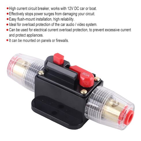 Automatic Switch, Auto 12v 60 Amp Car Boat Audio Restore Manual Automatic Switch Fuse Support in Kuwait