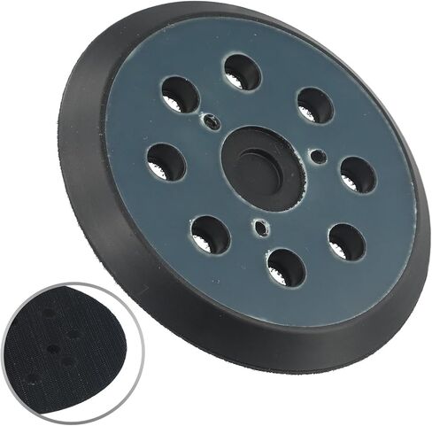 8-Hole 125mm Orbital Sander Pad, 5-Inch for Round Backing Pad BO5030/BO5041/DW4388, for Porter Cable 390/343VSK, MT922, Black in Kuwait