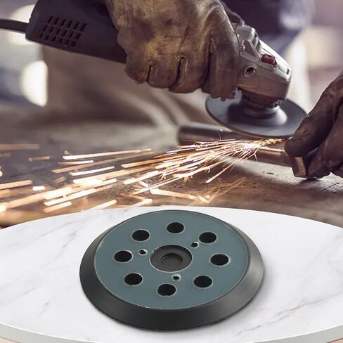 8-Hole 125mm Orbital Sander Pad, 5-Inch for Round Backing Pad BO5030/BO5041/DW4388, for Porter Cable 390/343VSK, MT922, Black in Kuwait