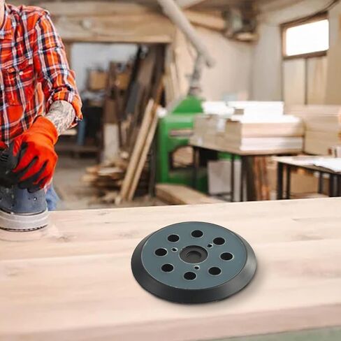 8-Hole 125mm Orbital Sander Pad, 5-Inch for Round Backing Pad BO5030/BO5041/DW4388, for Porter Cable 390/343VSK, MT922, Black in Kuwait