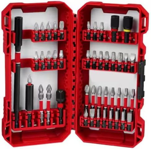 Compatible with Milwaukee 48-32-4023 Impact Duty Alloy Steel Screw Driver Bit Set (45-Piece) in Kuwait