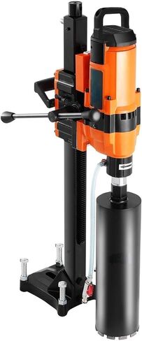 Core Drill Machine, 0.8-11.8in Drilling Diameter Diamond Core Drill Rig with Stand and Core Drill Bit, 3500W Rugged Concrete Core Drill, Wet and Dry Use, For Concrete, Brick, Marble in Kuwait