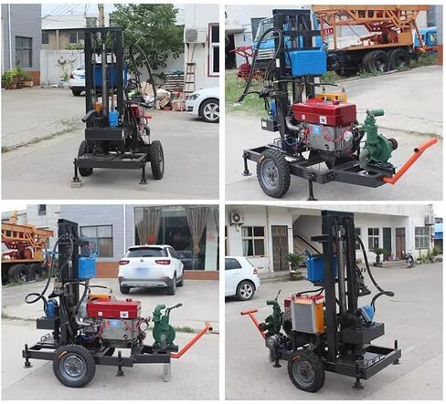 Mini Portable Water Well Drilling Rig Lightweight DIY Borehole Drilling Machine for Residential Water Wells, Two-cylinder Engine Water Well Drilling Rig for Fast Drilling & Reliable Water Access in Kuwait