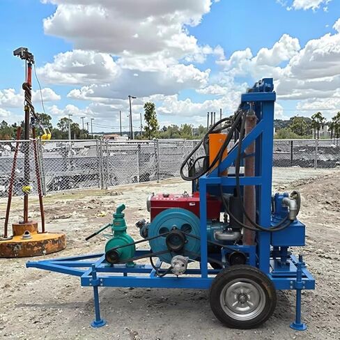 Portable Water Well Drilling Rig, Hydraulic Borehole Drill Machine 50–200m Depth, Mobile Well Driller Small Drilling Machine for Farm Irrigation, Residential Backyard & Rural Use in Kuwait