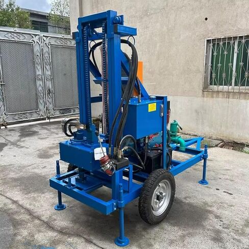 Portable Water Well Drilling Rig, Hydraulic Borehole Drill Machine 50–200m Depth, Mobile Well Driller Small Drilling Machine for Farm Irrigation, Residential Backyard & Rural Use in Kuwait