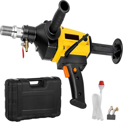 1880W 2180W Handheld Diamond Core Drill Rig Concrete 110mm 130mm 160mm 180mm Wet/Dry Electric Stepless Speed Drilling Tool (130mm 2180w) in Kuwait