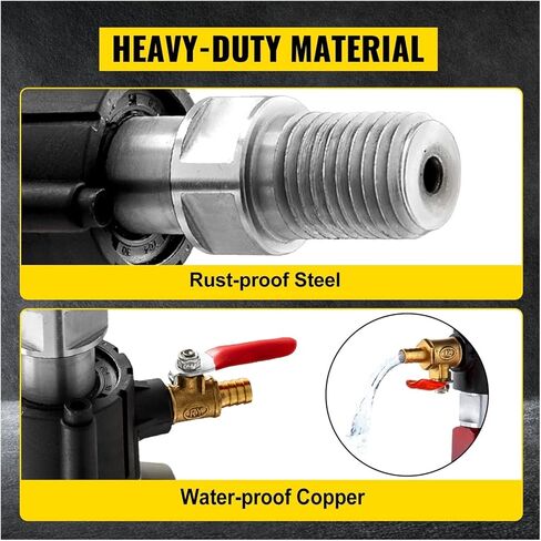 1880W 2180W Handheld Diamond Core Drill Rig Concrete 110mm 130mm 160mm 180mm Wet/Dry Electric Stepless Speed Drilling Tool (130mm 2180w) in Kuwait