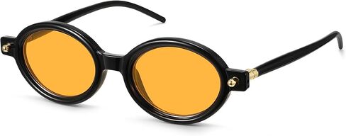 Fozono Retro Oval Sunglasses for Women,Trendy Small Narrow Vintage Round Shades UV400 in Saudi Arabia
