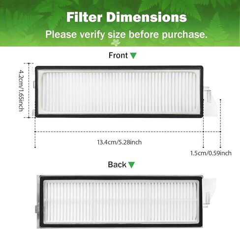 HEPA Filter for Roborock S8 MaxV Ultra / S8 Max Ultra Robot Vacuum Cleaner Replacement Filter Accessories, 4-Pack in Kuwait
