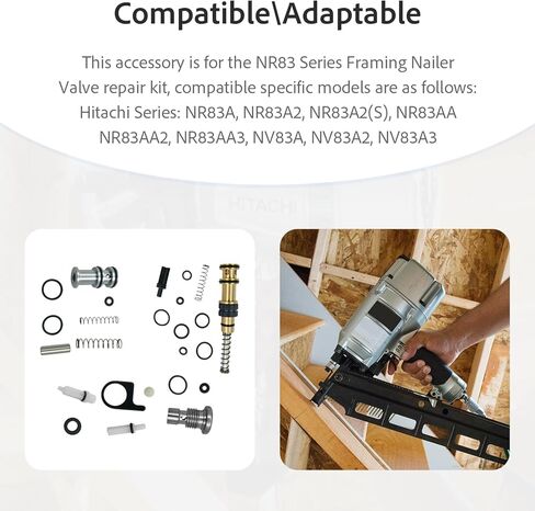 SP-P1 SP-P2 SP-P3 Plunger & Trigger Valve Assembly Kit Fits for Hitachi NR83A NR83A2 NR83A2(S) NR83A3 Framing Nailer - Replaces 877-337 884-111 875-638 in Kuwait