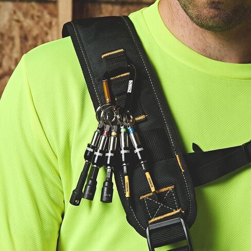 مجموعة حامل لقمة مفاتيح من DEWALT لقم سداسية مقاس 1/4 بوصة، سلسلة مفاتيح حامل لقمة معدنية متينة (DWAFHLDKC5) in Kuwait