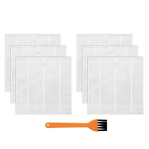 6 Pcs Nail Dust Collector Replacement Filter Compatible with CHRISTINE SHELLY X10 Nail Dust Collector, Reusable Replacement Filters with 1 Clean Brush, Easy to Clean(White) in Kuwait