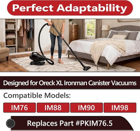 20 Pcs Vacuum Cleaner Dust Bags for Oreck XL Ironman Canister Vacuums, Compatible with Models IM76, IM88, IM90, IM98, Replacement for PKIM76.5 Filter Bags in Kuwait