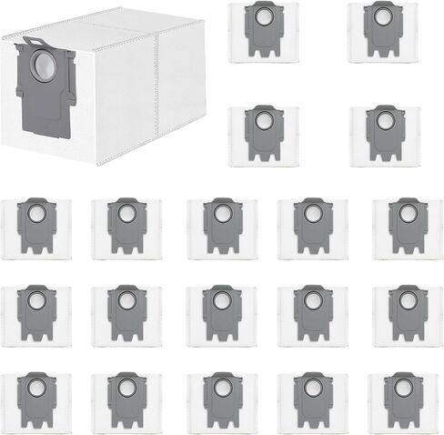 20 حزمة من أكياس الغبار Qrevo لـ Roborock QV 35A/Qrevo S5V/Saros 10R/Qrevo Edge S5A/Qrevo CurvX/S5X/MaxV/Pro/Master/S8 MaxV Ultra/QX Revo Ultra Robot Vacuum Cleaner، مكنسة كهربائية روبوتية. in Kuwait