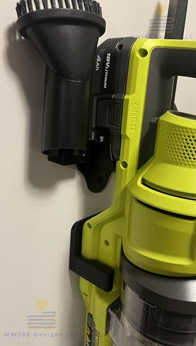 Generic Wall Mount Compatible with Ryobi ONE+ 18V Stick Vac - PCL & PBl Compatible - Battery Design - Black, MWJ88_0002 in Kuwait