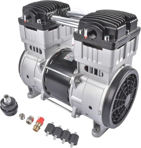 110 Volts 2 HP Electric Air Compressor 15 Amps SP-9421, SP9421 24 Gallons Ultra Quiet and Oil-Free Pump/Motor Mixizap in Saudi Arabia