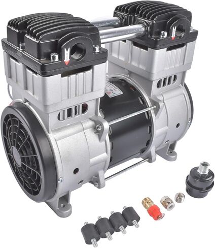 110 Volts 2 HP Electric Air Compressor 15 Amps SP-9421, SP9421 24 Gallons Ultra Quiet and Oil-Free Pump/Motor Mixizap in Saudi Arabia